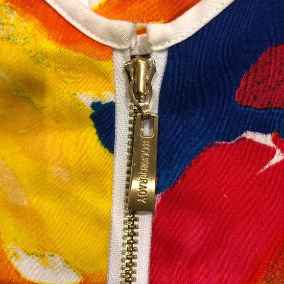 Ellen Tracy bright floral dress w/pockets-Sz 8 - Picture 11 of 12